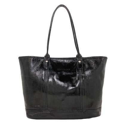 Longchamp logo Tote Bag Patent leather Ladies [Used]
