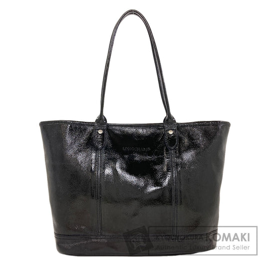 Longchamp logo Tote Bag Patent leather Ladies [Used]