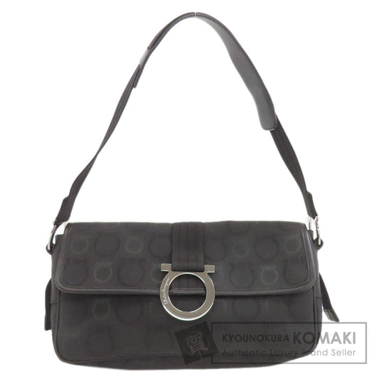 Salvatore Ferragamo one belt GanciniHardware Shoulder Bag Canvas Ladies [Used]