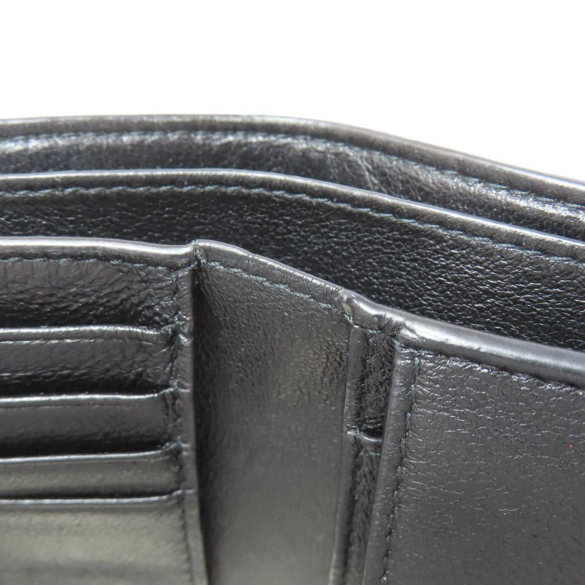 BALENCIAGA 594315 logo Bifold Wallet with Coin Pocket Leather mens [Used]