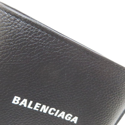 BALENCIAGA 594315 logo Bifold Wallet with Coin Pocket Leather mens [Used]