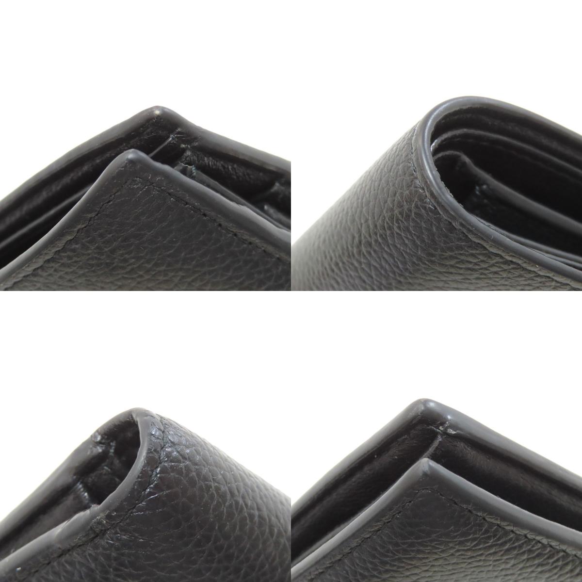 BALENCIAGA 594315 logo Bifold Wallet with Coin Pocket Leather mens [Used]