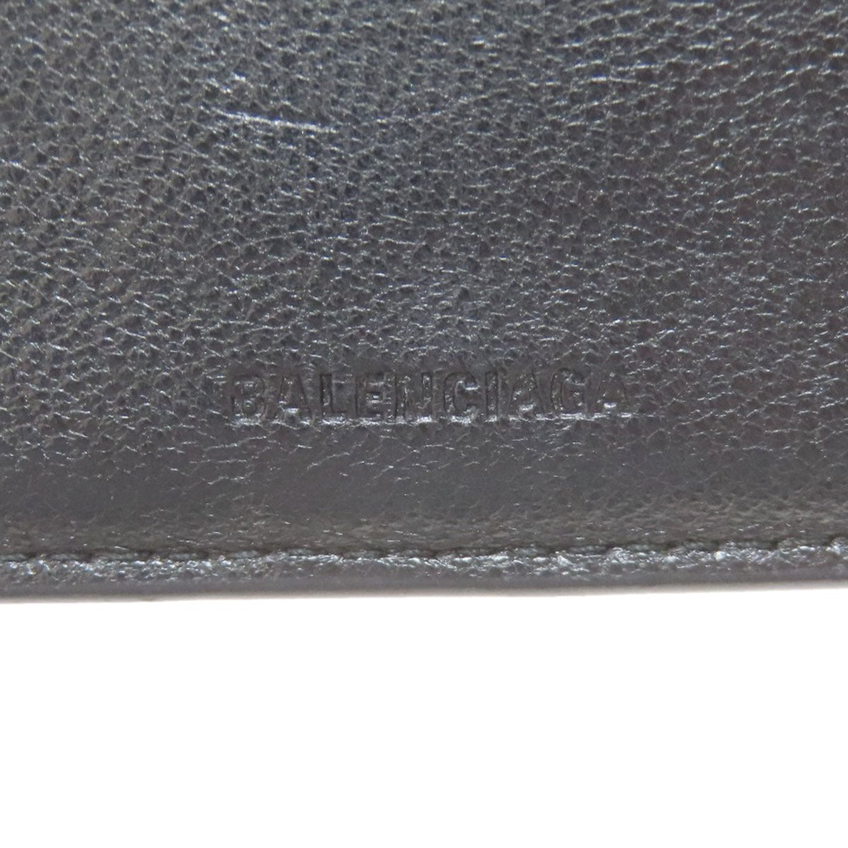 BALENCIAGA 594315 logo Bifold Wallet with Coin Pocket Leather mens [Used]