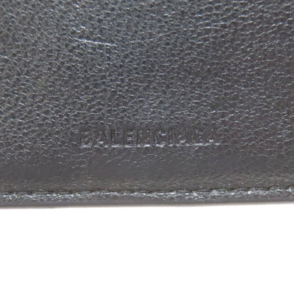 BALENCIAGA 594315 logo Bifold Wallet with Coin Pocket Leather mens [Used]