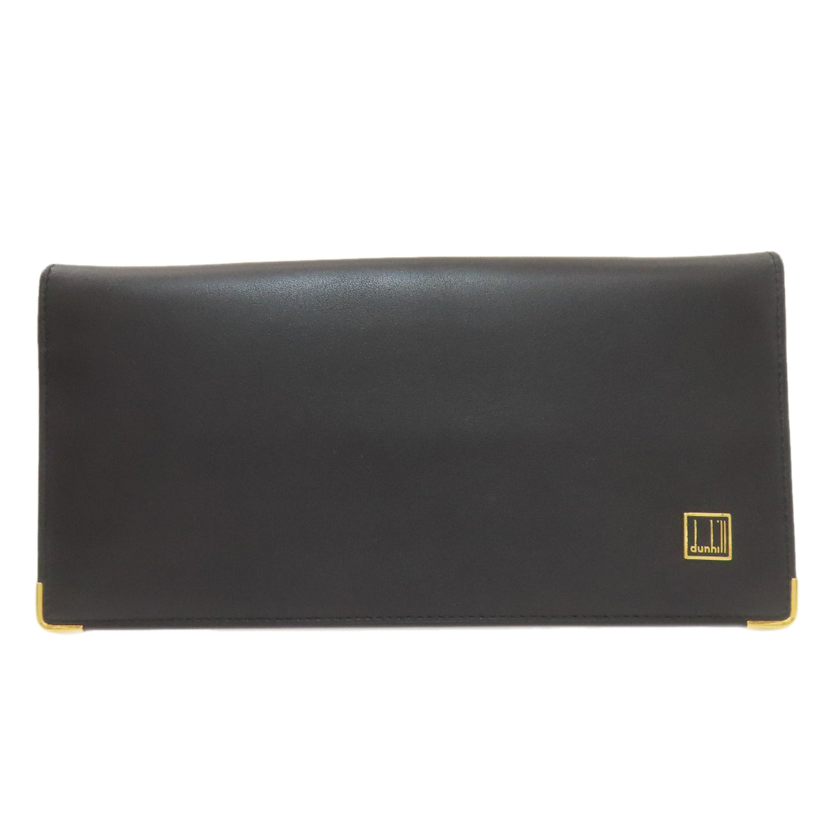 Dunhill logo Long wallet (with coin pocket) Leather mens [Used]