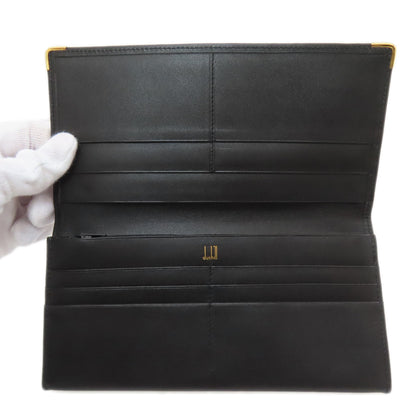 Dunhill logo Long wallet (with coin pocket) Leather mens [Used]