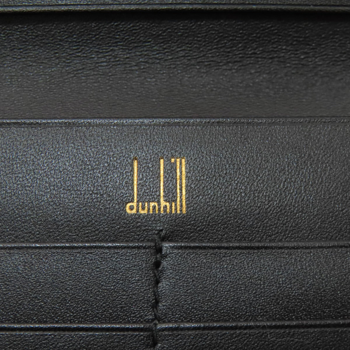 Dunhill logo Long wallet (with coin pocket) Leather mens [Used]