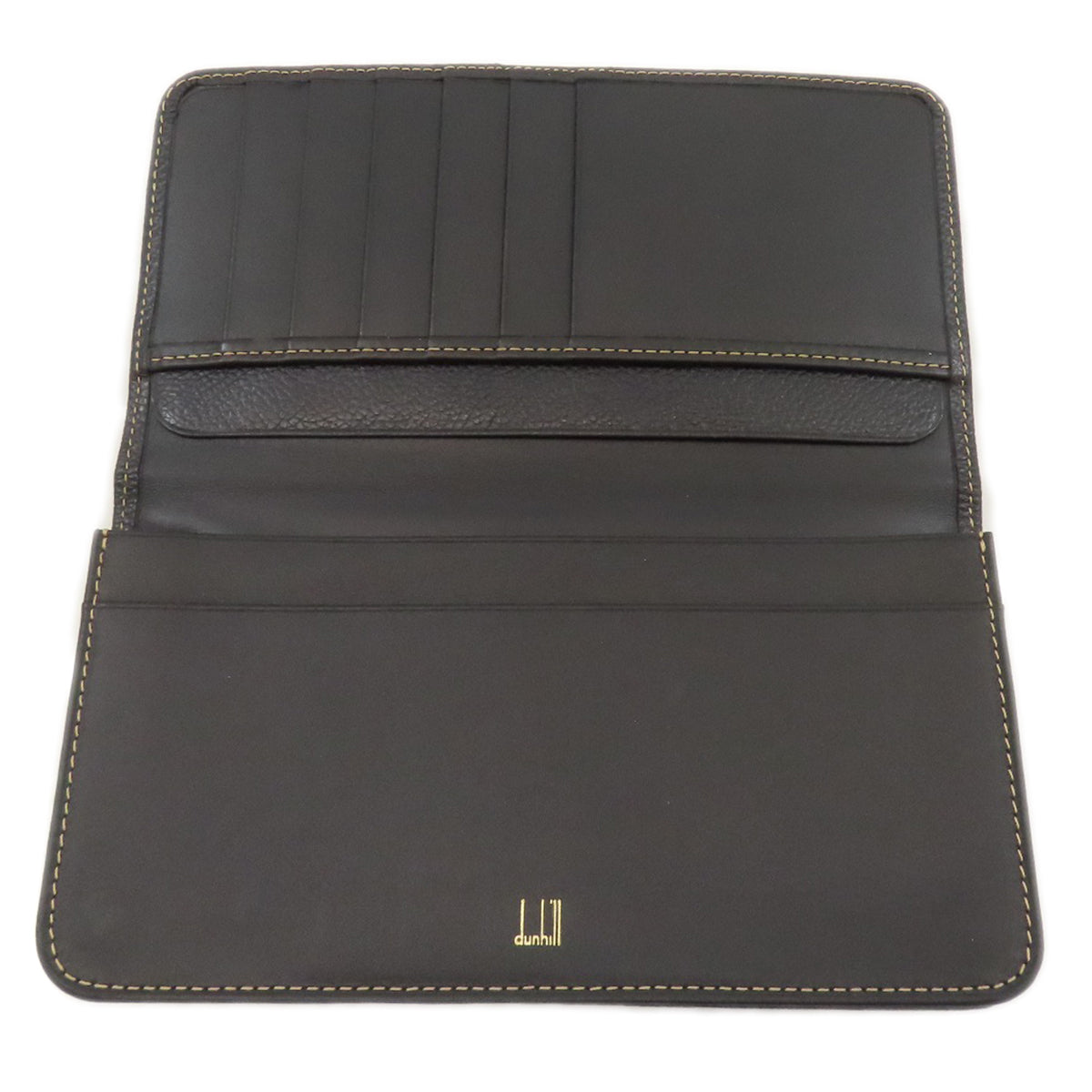 Dunhill logo Long wallet (no coin pocket) Leather Ladies [Used]