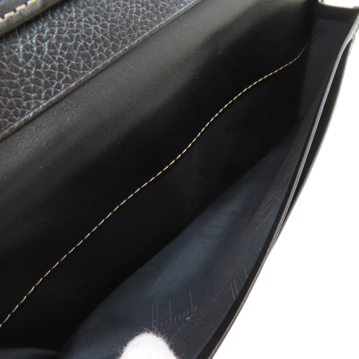 Dunhill logo Long wallet (no coin pocket) Leather Ladies [Used]