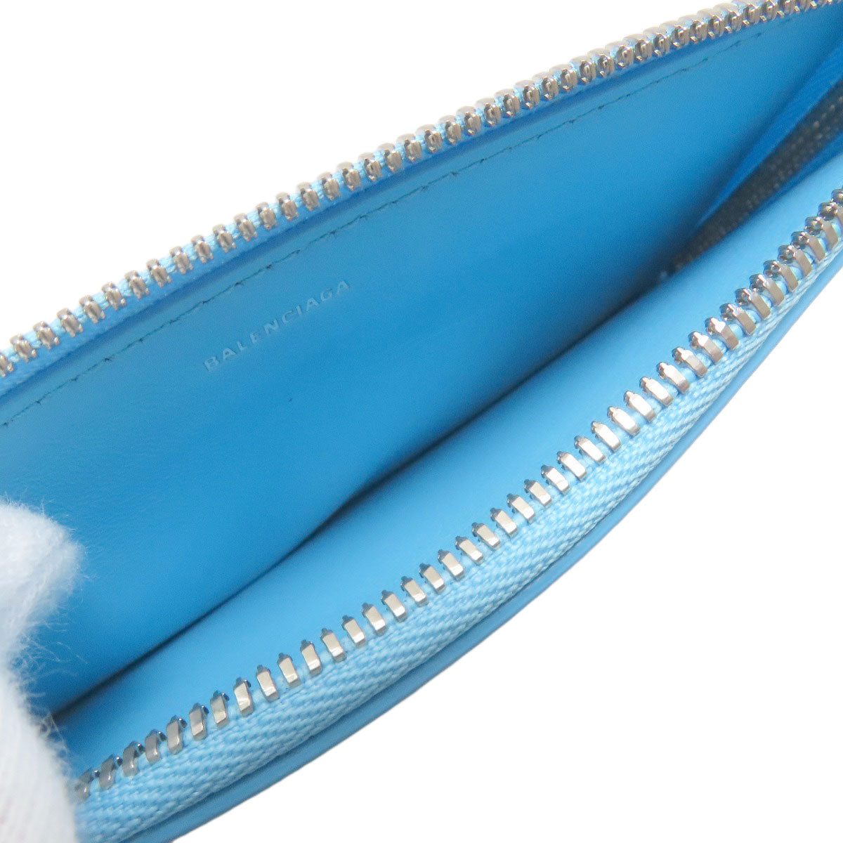 BALENCIAGA 736734 L-shaped fragment case coin purse Card Case Calf Ladies [Used]