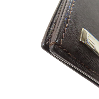 Dunhill sidecar Long wallet (no coin pocket) Leather mens [Used]