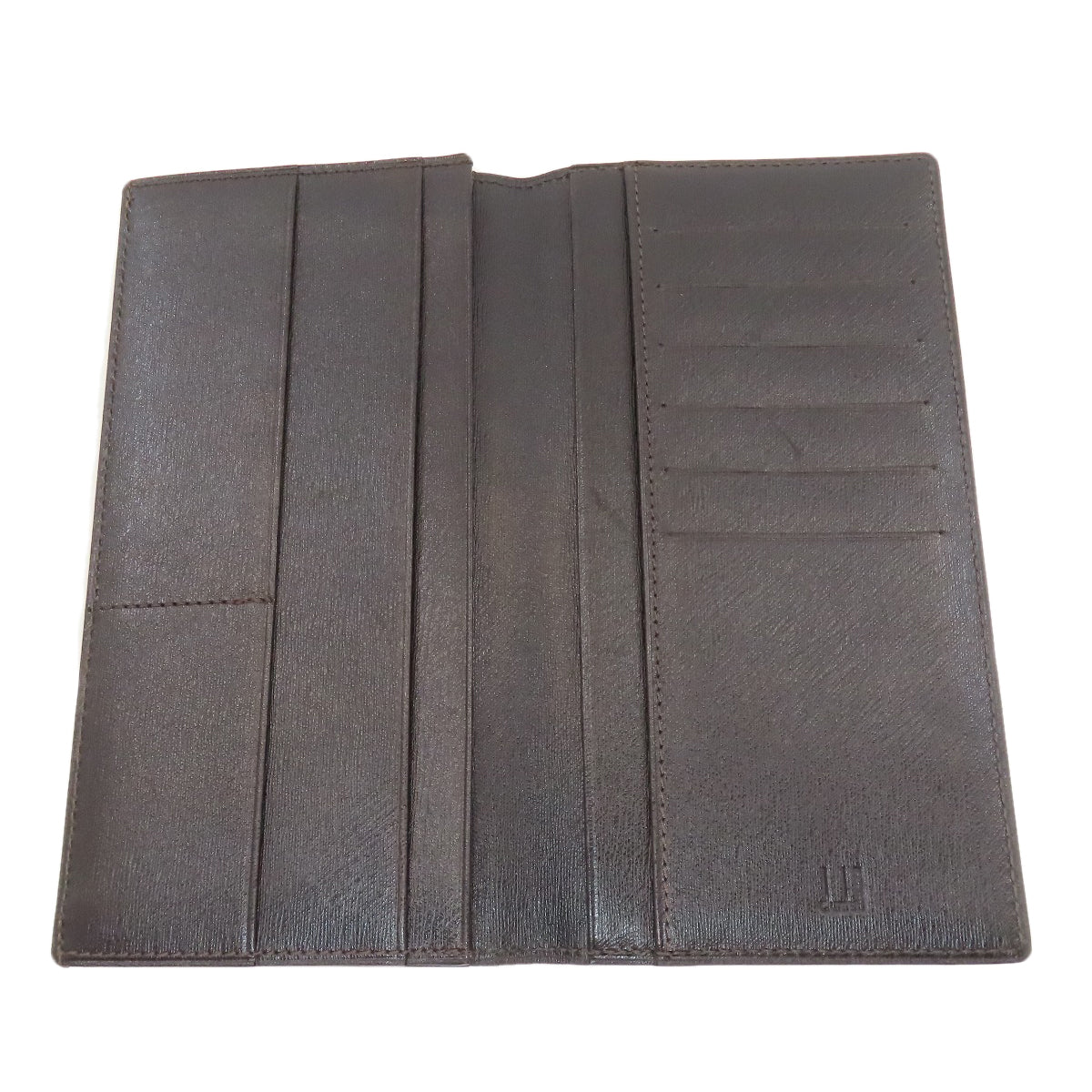 Dunhill sidecar Long wallet (no coin pocket) Leather mens [Used]