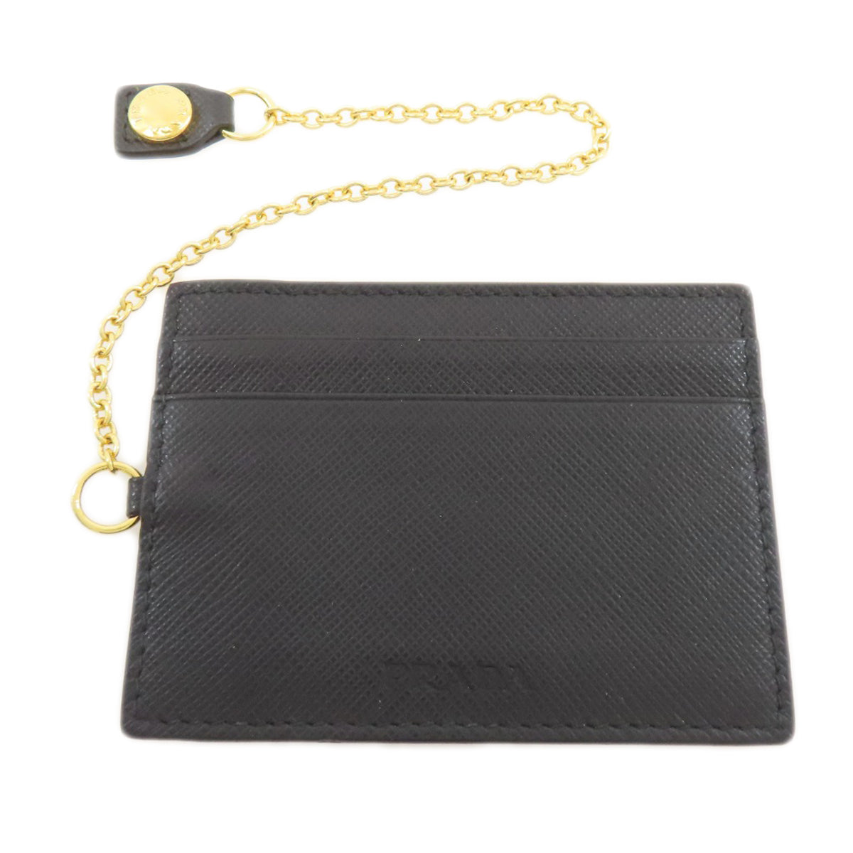 PRADA Logo Hardware Long wallet (with coin pocket) Safiano Ladies [Used]
