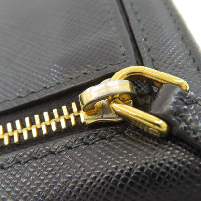 PRADA Logo Hardware Long wallet (with coin pocket) Safiano Ladies [Used]