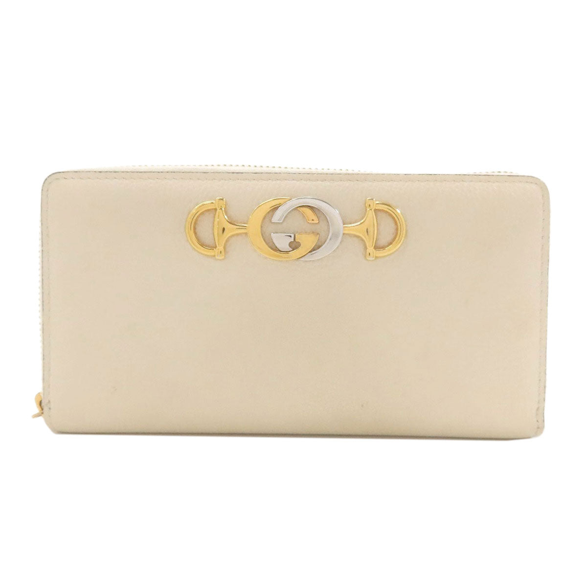GUCCI 570661 Zumi Long wallet (with coin pocket) Leather Ladies [Used]