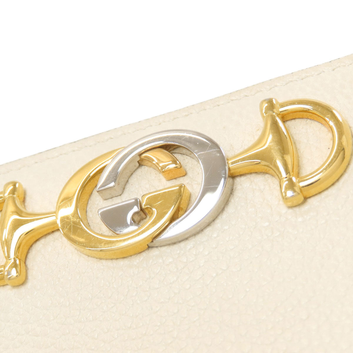 GUCCI 570661 Zumi Long wallet (with coin pocket) Leather Ladies [Used]