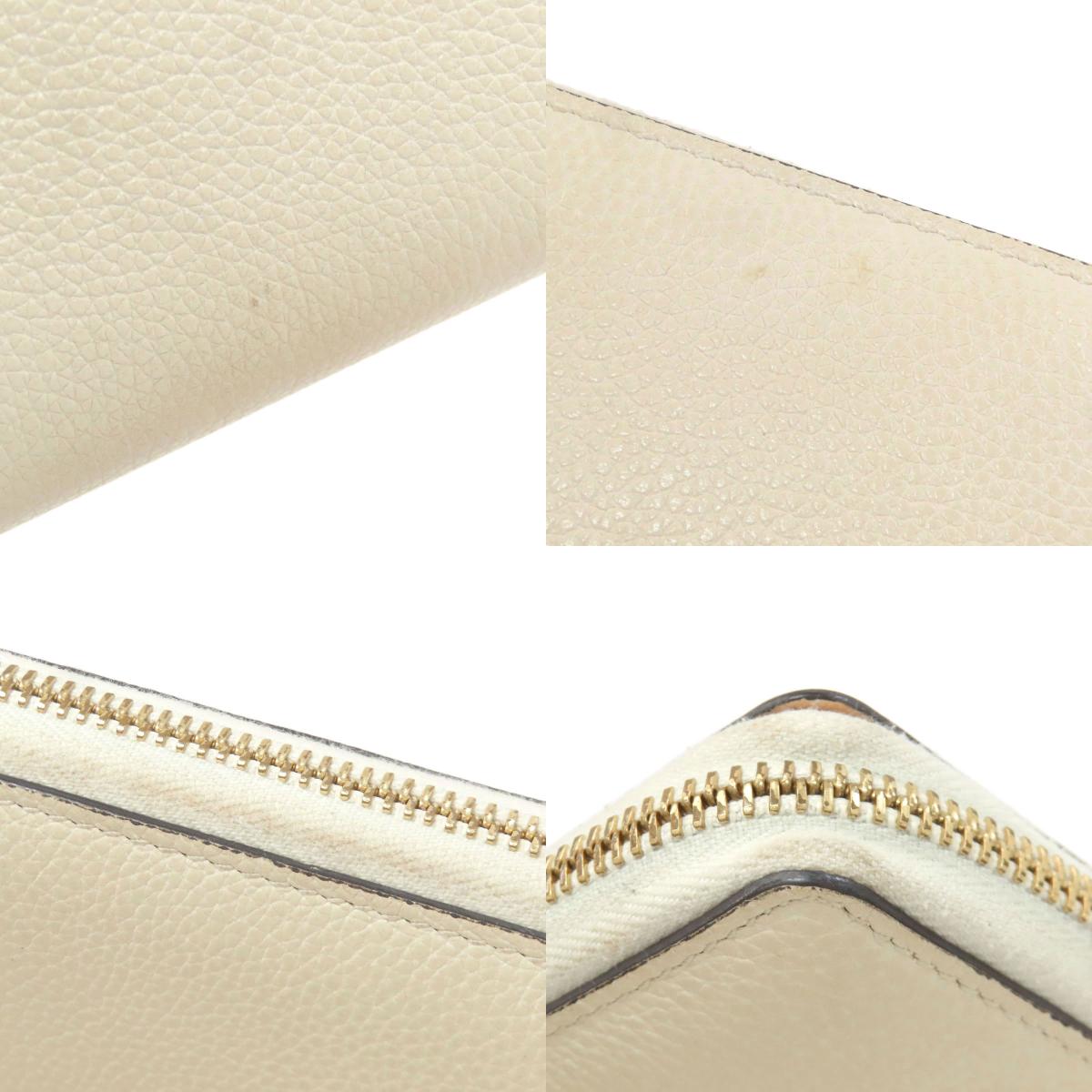 GUCCI 570661 Zumi Long wallet (with coin pocket) Leather Ladies [Used]