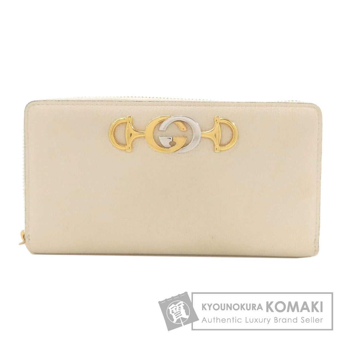 GUCCI 570661 Zumi Long wallet (with coin pocket) Leather Ladies [Used]
