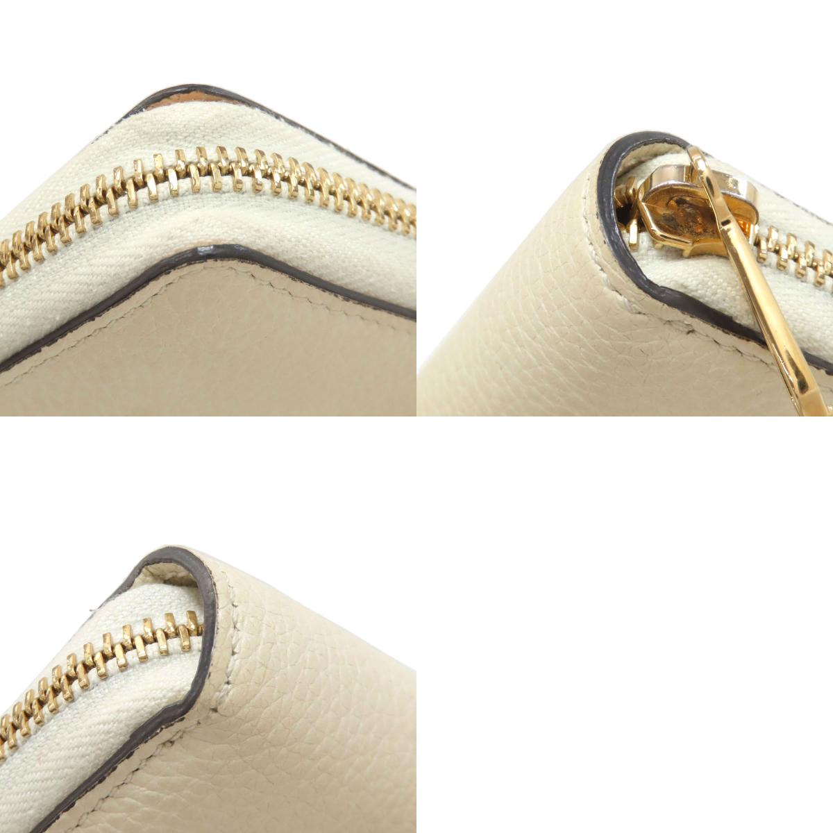 GUCCI 570661 Zumi Long wallet (with coin pocket) Leather Ladies [Used]