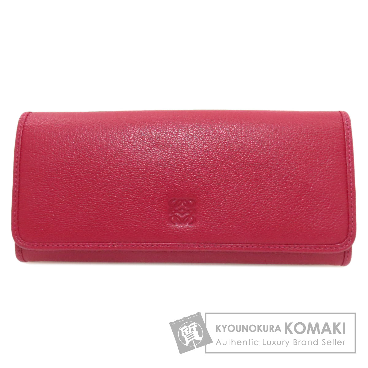 LOEWE anagram Long wallet (with coin pocket) Calf Ladies [Used]