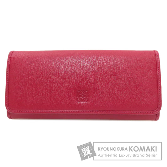 LOEWE anagram Long wallet (with coin pocket) Calf Ladies [Used]