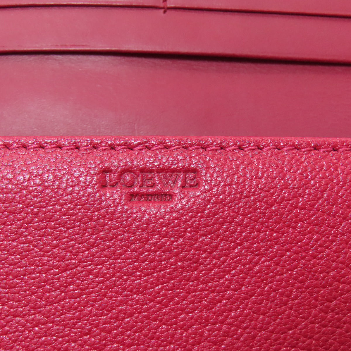 LOEWE anagram Long wallet (with coin pocket) Calf Ladies [Used]