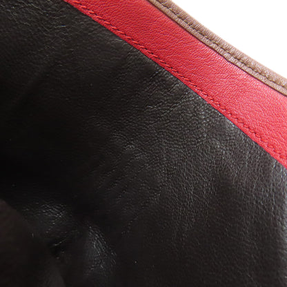 BALLY Barry Stripe Bifold Wallet with Coin Pocket Leather Ladies [Used]
