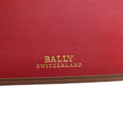 BALLY Barry Stripe Bifold Wallet with Coin Pocket Leather Ladies [Used]