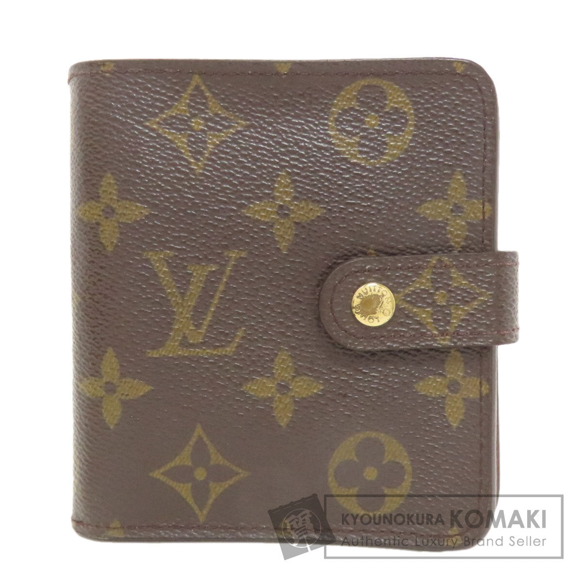 LOUIS VUITTON M61667 Compact zip Bifold Wallet with Coin Pocket Monogram canvas Ladies [Used]