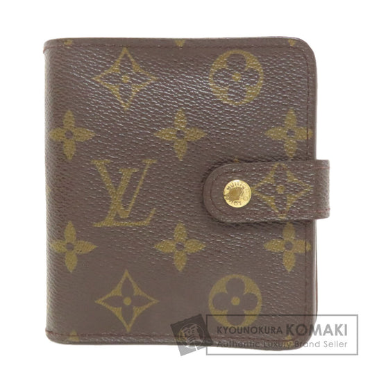LOUIS VUITTON M61667 Compact zip Bifold Wallet with Coin Pocket Monogram canvas Ladies [Used]