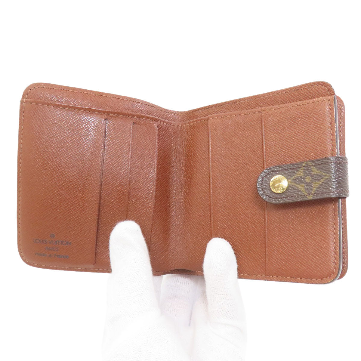 LOUIS VUITTON M61667 Compact zip Bifold Wallet with Coin Pocket Monogram canvas Ladies [Used]