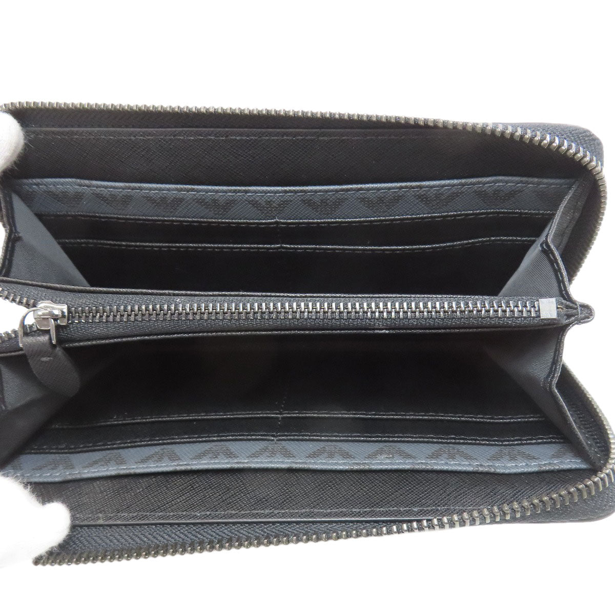 Emporio Armani logo Long wallet (with coin pocket) PVC Ladies [Used]