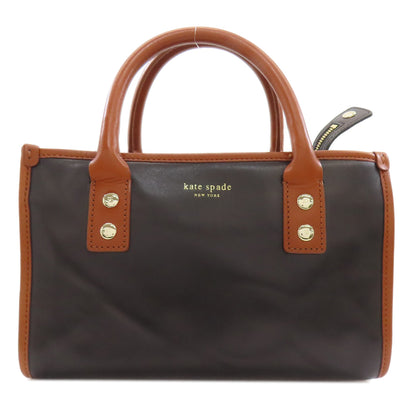 kate spade logo Handbag Leather Ladies [Used]
