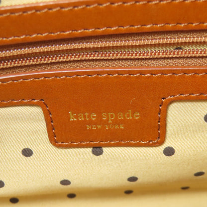 kate spade logo Handbag Leather Ladies [Used]