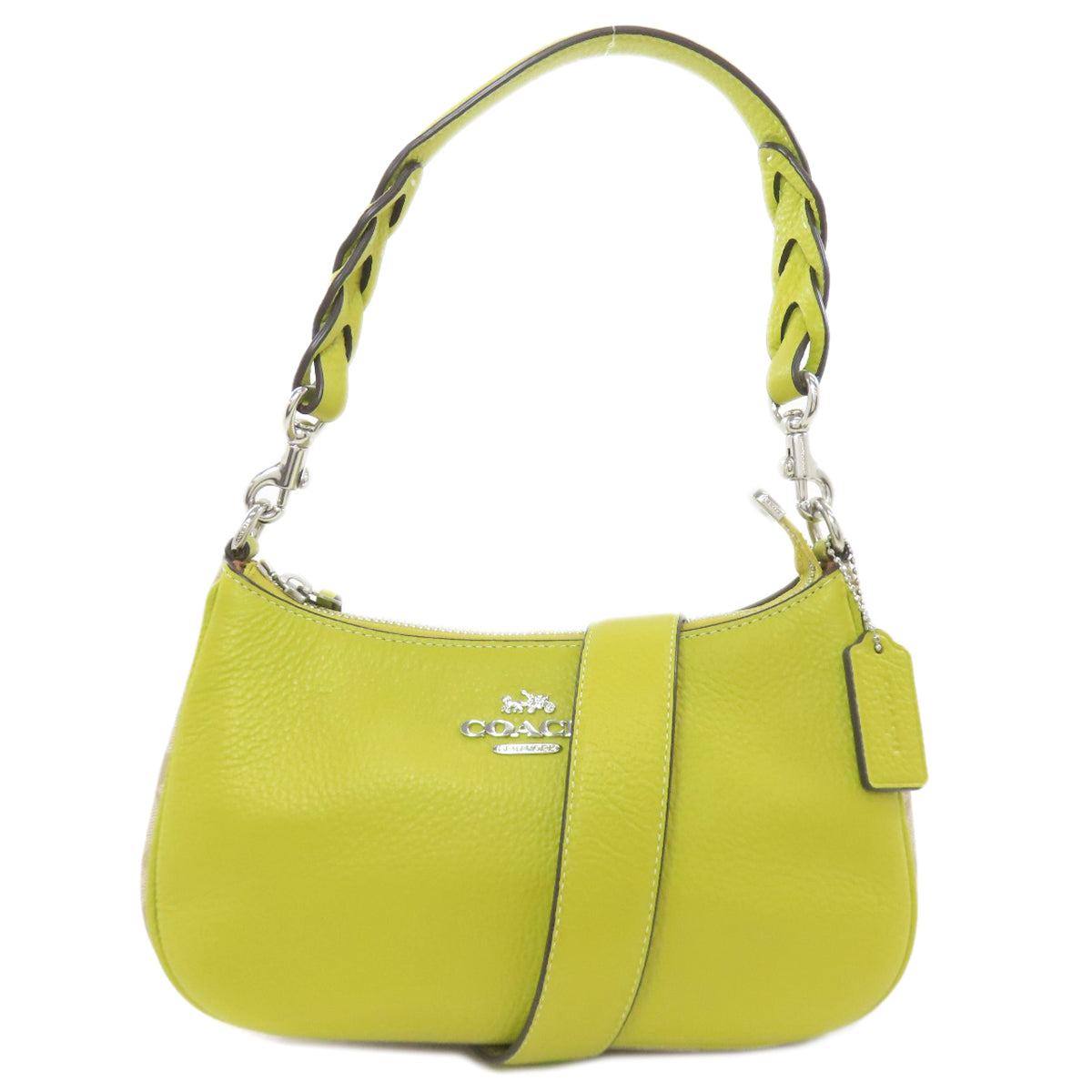 COACH CJ590 Teri Signature 2WAY Handbag Leather Ladies [Used]