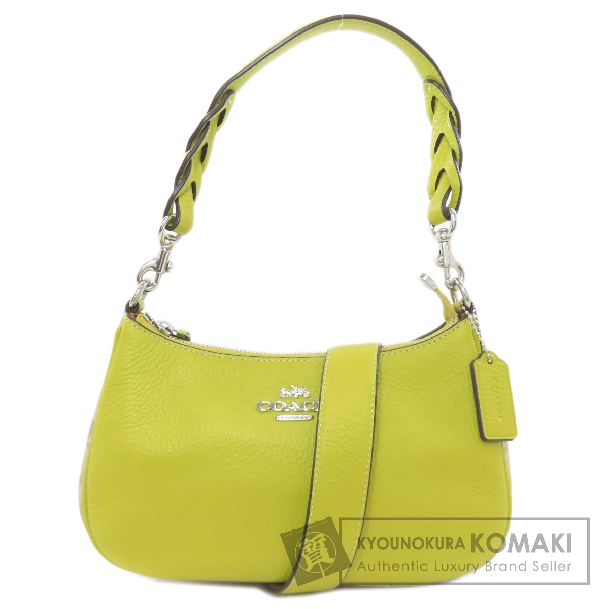 COACH CJ590 Teri Signature 2WAY Handbag Leather Ladies [Used]