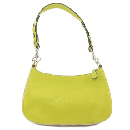 COACH CJ590 Teri Signature 2WAY Handbag Leather Ladies [Used]