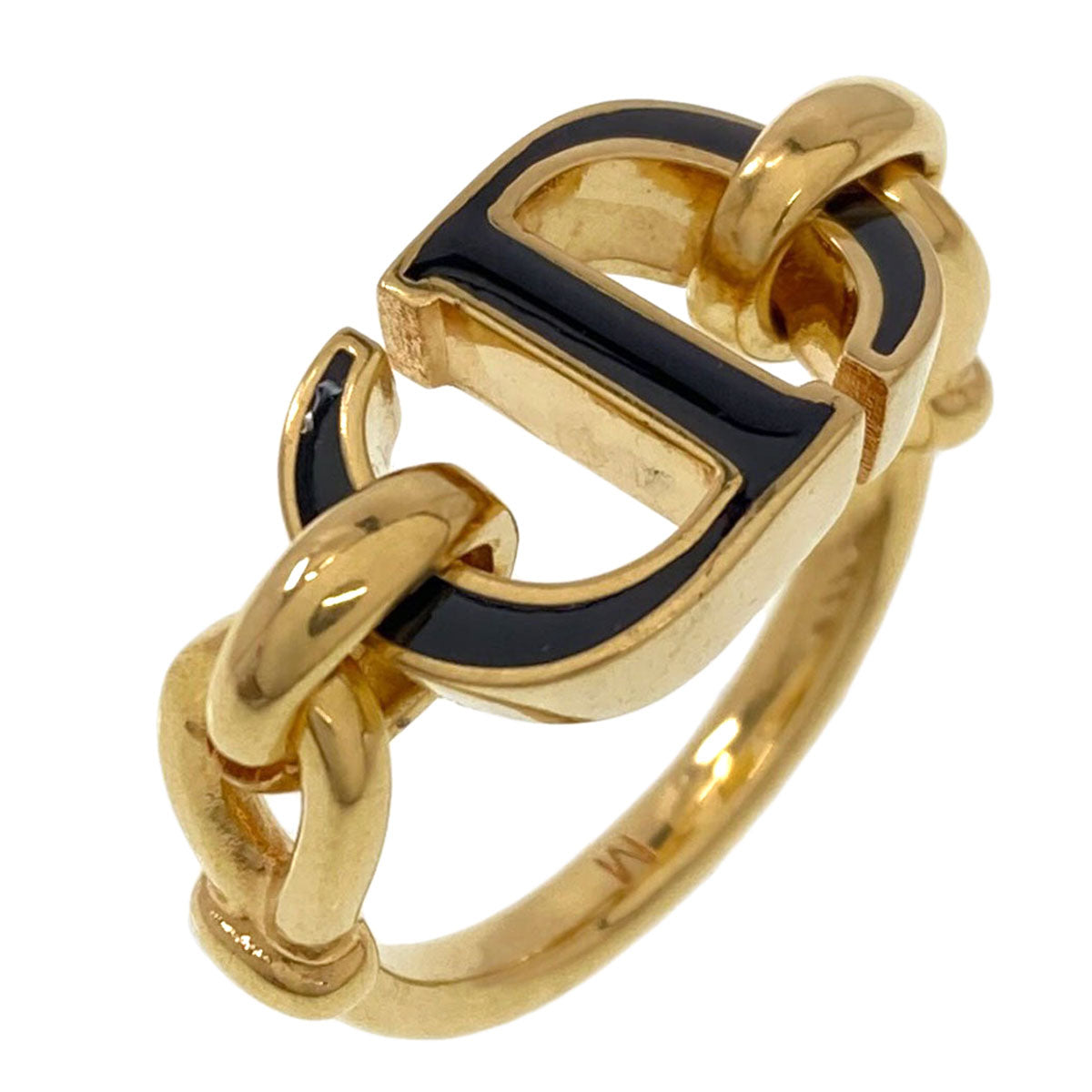 CHRISTIAN DIOR 30 Montaigne CD logo Ring Metal Ladies [Used]