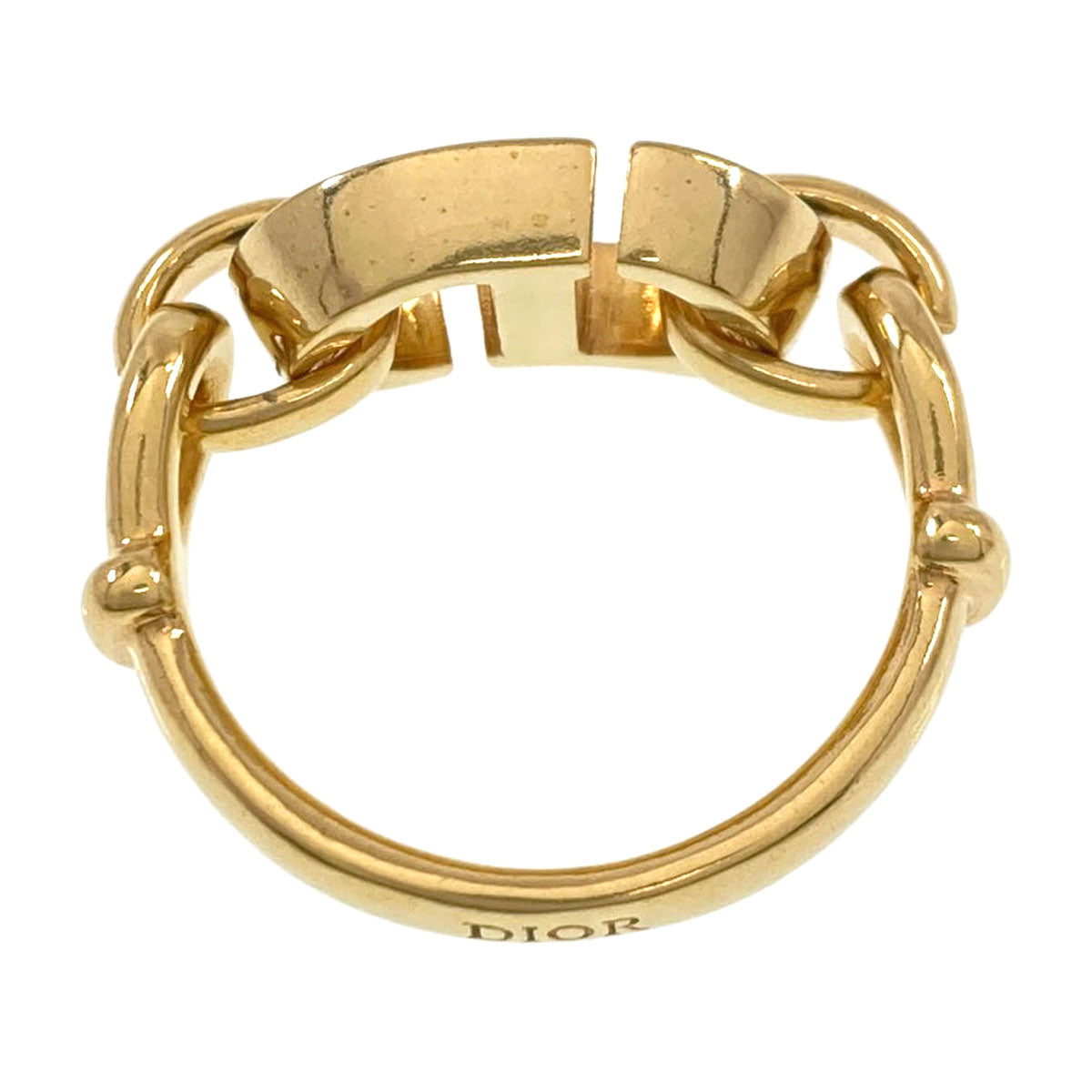 CHRISTIAN DIOR 30 Montaigne CD logo Ring Metal Ladies [Used]