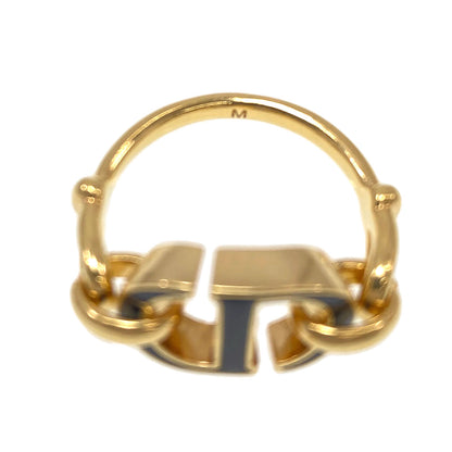 CHRISTIAN DIOR 30 Montaigne CD logo Ring Metal Ladies [Used]