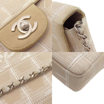 CHANEL New Travel Line ChainShoulder Shoulder Bag Nylon jacquard Ladies [Used]