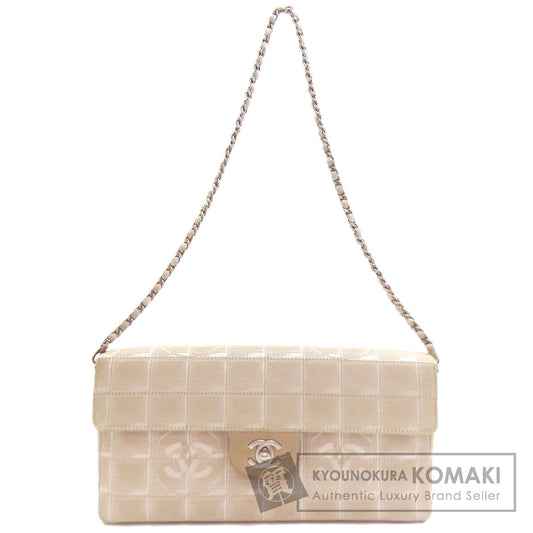 シャネル ニュートラベルライン チェーンショルダー ショルダーバッグ ナイロンジャガード レディース 【中古】【CHANEL】