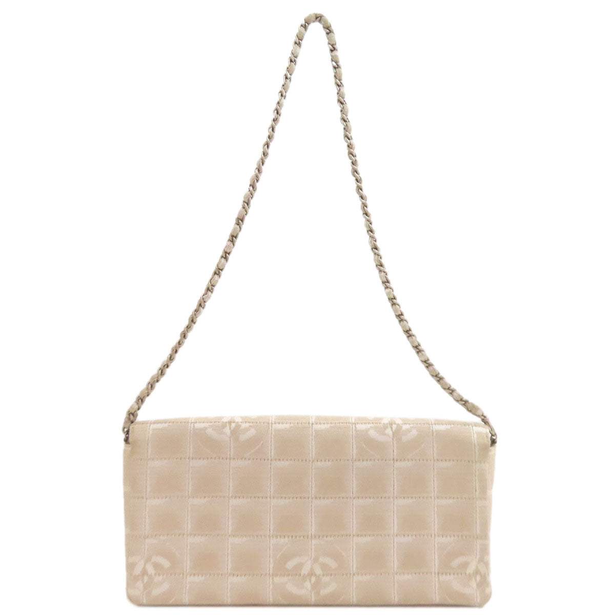 CHANEL New Travel Line ChainShoulder Shoulder Bag Nylon jacquard Ladies [Used]