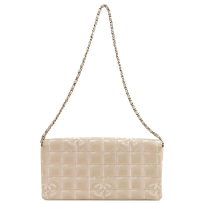CHANEL New Travel Line ChainShoulder Shoulder Bag Nylon jacquard Ladies [Used]