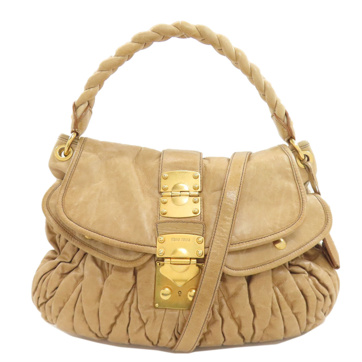 MIUMIU 2WAY Tote Bag Leather Ladies [Used]