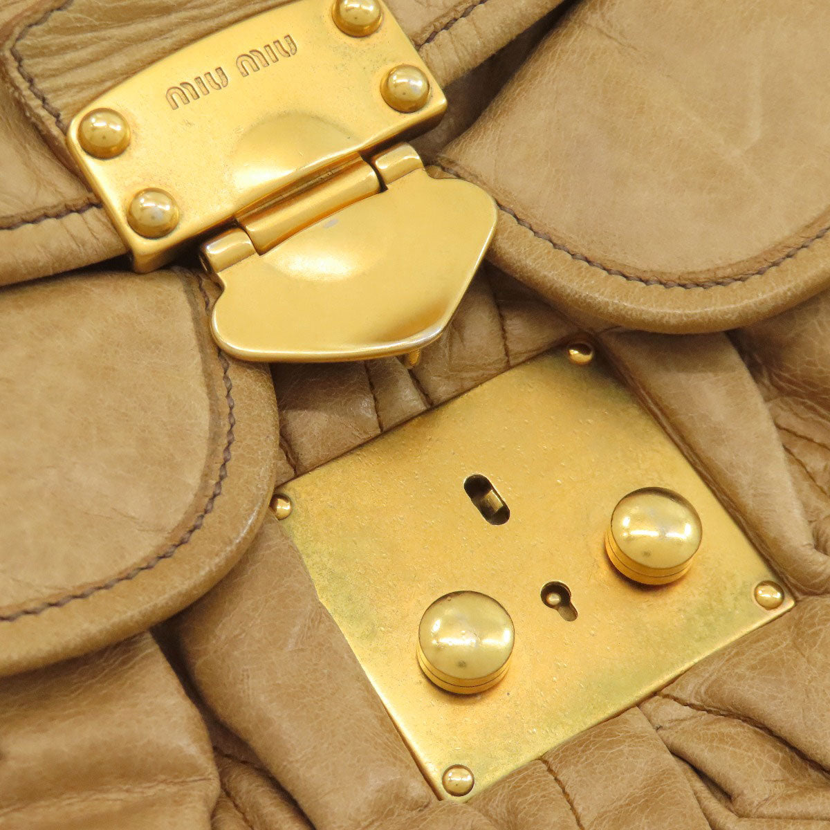 MIUMIU 2WAY Tote Bag Leather Ladies [Used]