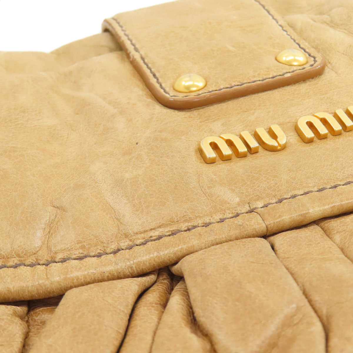MIUMIU 2WAY Tote Bag Leather Ladies [Used]