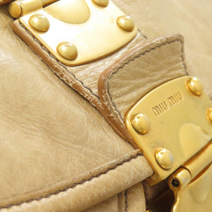 MIUMIU 2WAY Tote Bag Leather Ladies [Used]