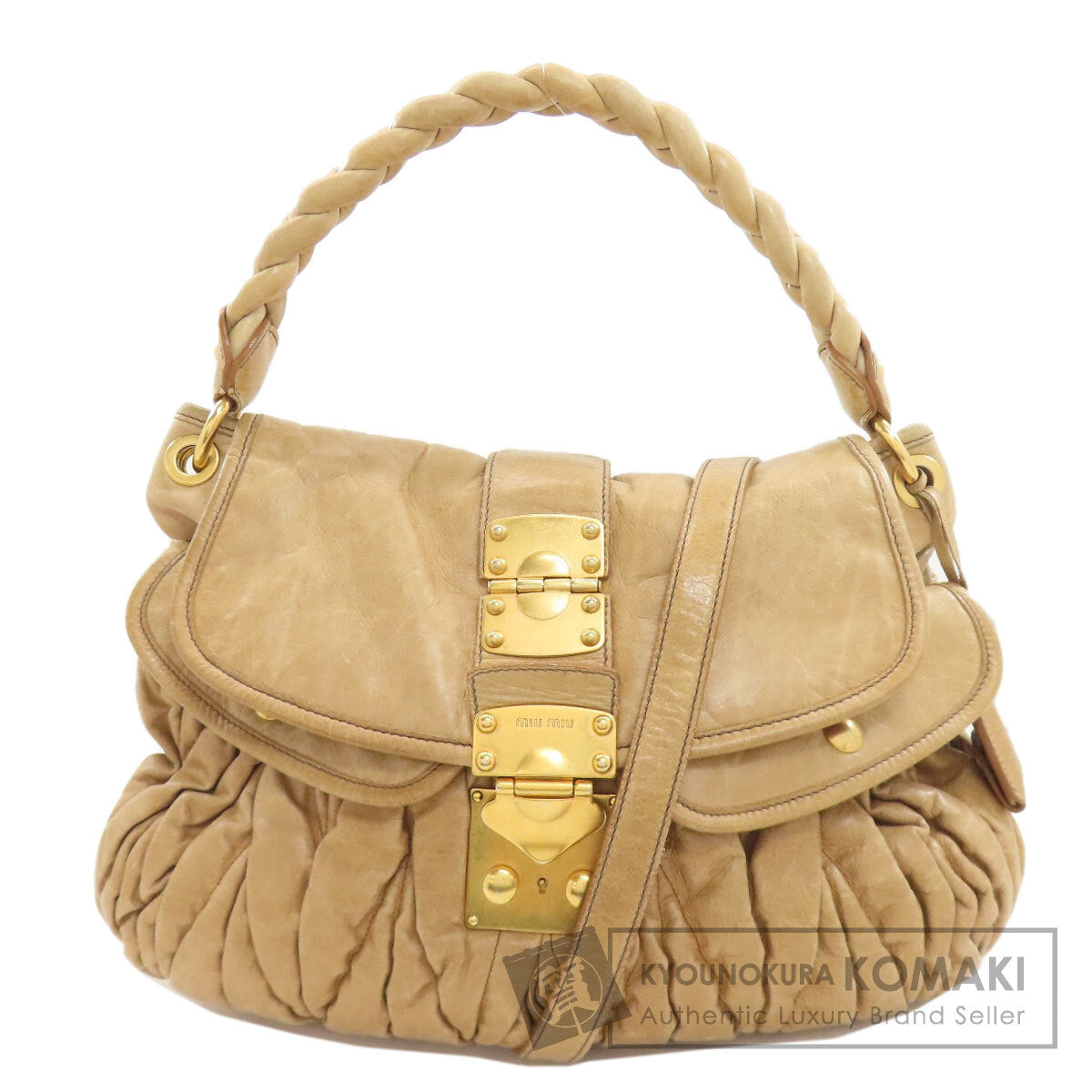 MIUMIU 2WAY Tote Bag Leather Ladies [Used]