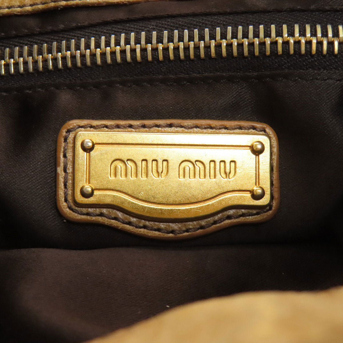 MIUMIU 2WAY Tote Bag Leather Ladies [Used]